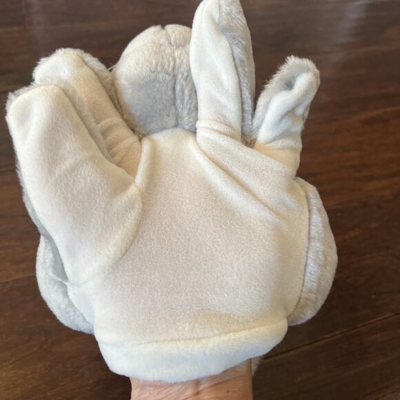 Plush Creations Light Grey Bunny Rabbit Hand Puppet - Picture 4 of 7